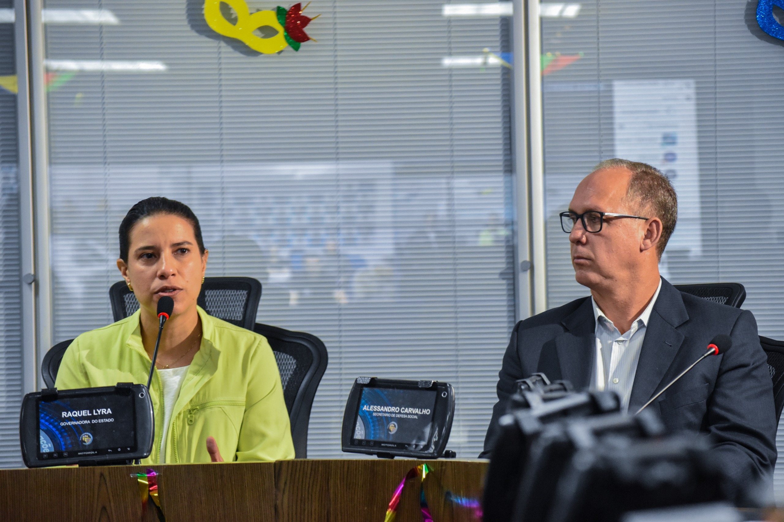 Governadora Raquel Lyra acompanha trabalhos da Operação Segurança no Carnaval 2024